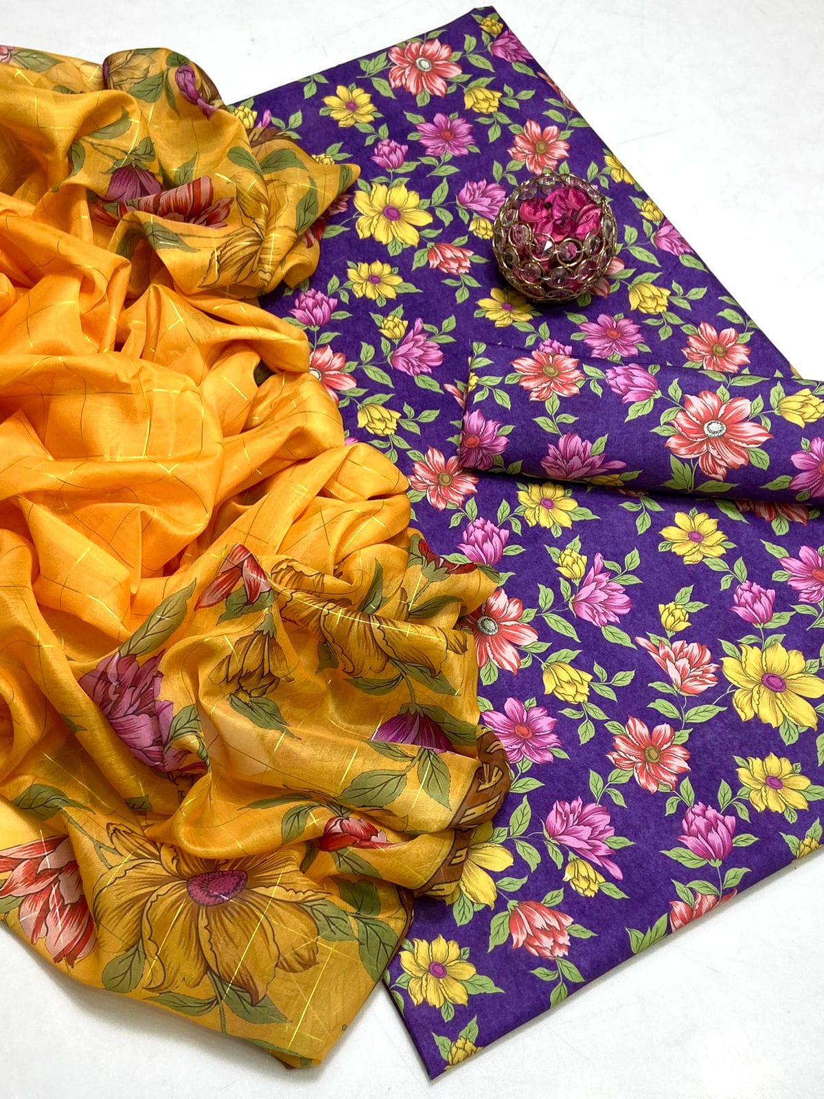 Premium quality swiss jacquard Lawn fabric shirt and shalwar