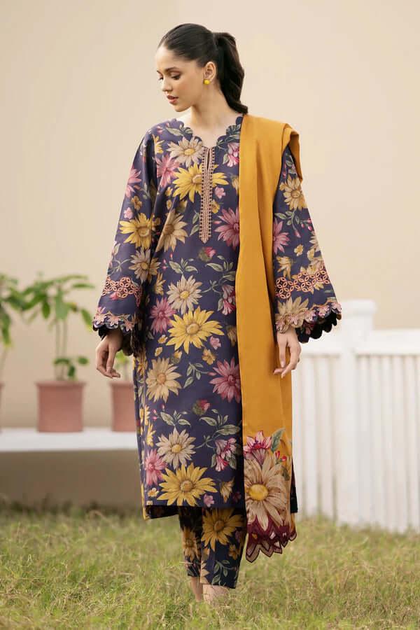 Premium quality swiss jacquard Lawn fabric shirt and shalwar