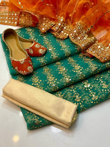 Organza all over work shirt   Tissue pani shesha work duppata masoori trouser  With beautiful khusa  3pc dress 👗with khussa